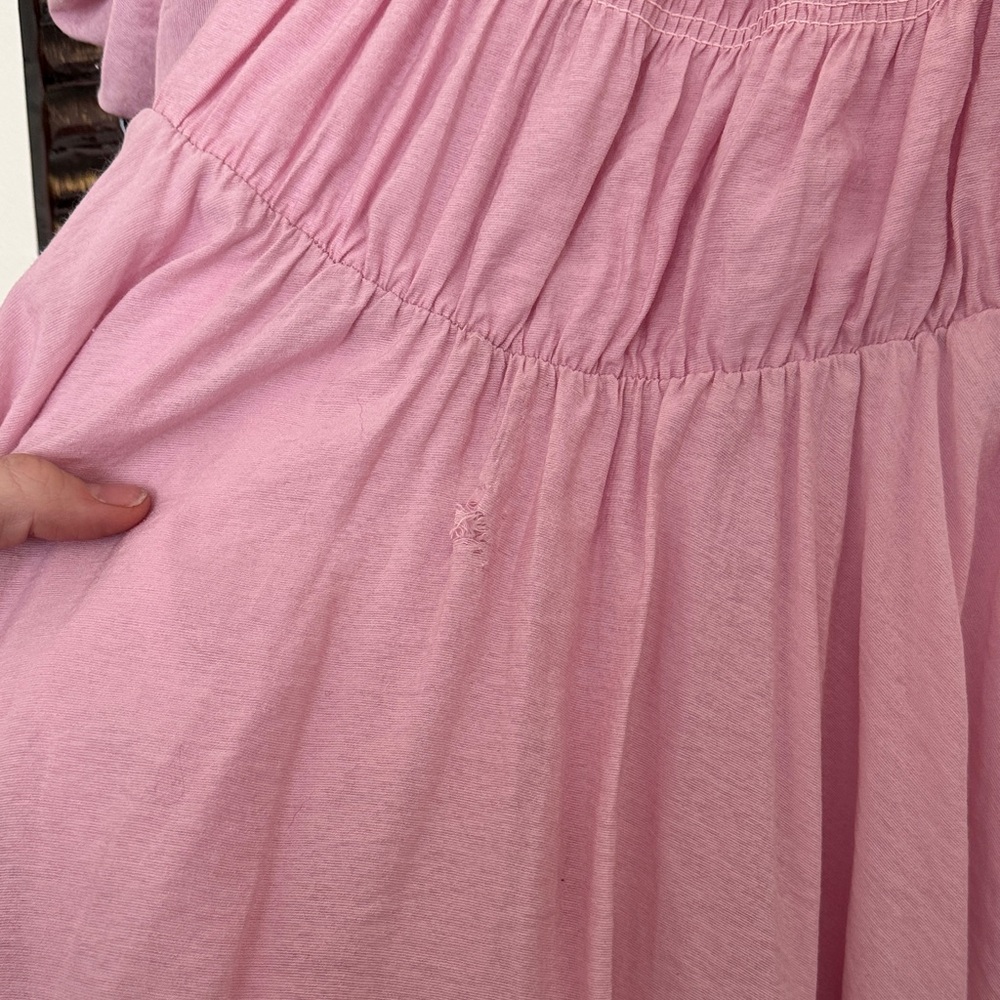 Last call! 💙Hello Molly Blush Pink Gathered Dress Size 2 - Picture 4 of 7